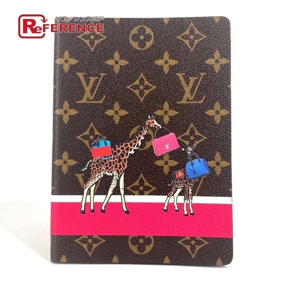 Louis Vuitton Brown Clemence Canvas Monogram Giraffe Notepad Caix - Picture 1 of 9